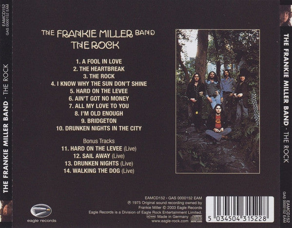 Frankie Miller Band - The Rock (2003 Remastered & Bonus CD) Mint