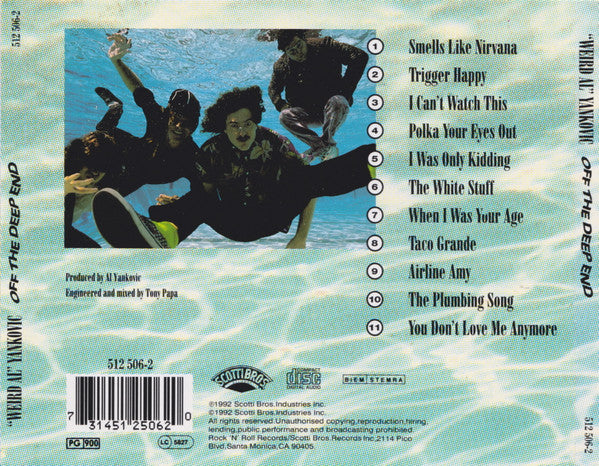 Weird Al' Yankovic - Off the Deep End (1992 CD) NM