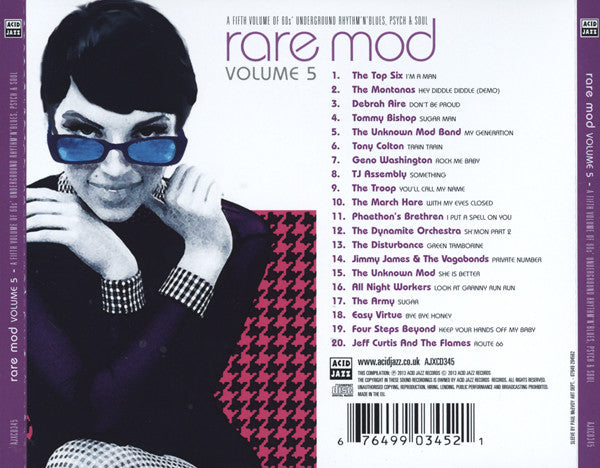 Various - Rare Mod Vo.5 (2013 Acid Jazz CD) Sealed