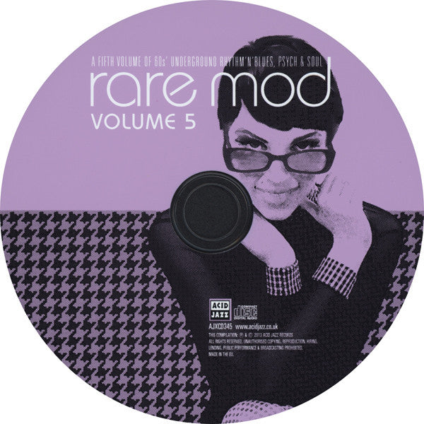 Various - Rare Mod Vo.5 (2013 Acid Jazz CD) Sealed