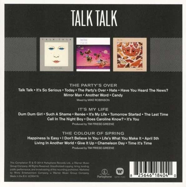 Talk Talk - Triple Album Collection (2015 3 Album CD Set) VG+