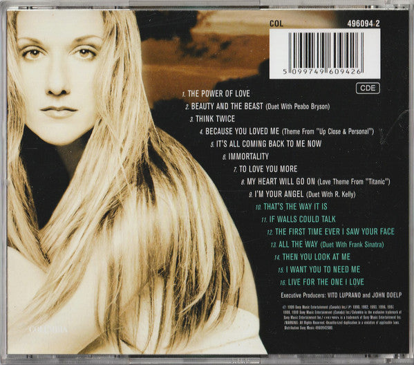 Celine Dion - All the Way... A Decade of Song (2008 Slipcase Reissue) NM