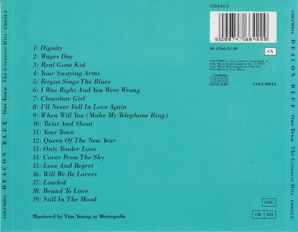 Deacon Blue - Our Town ~ Greatest Hits (1994 CD) NM