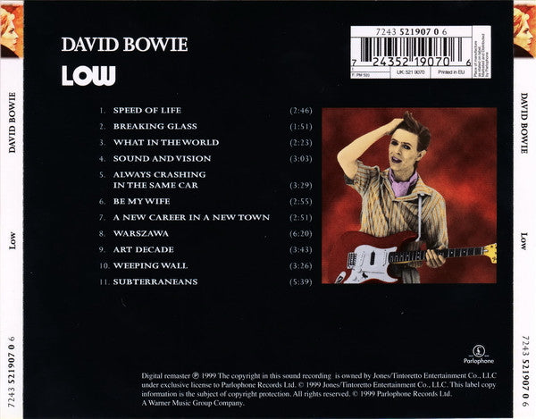 David Bowie - Low (1999 24bit Remaster CD) NM