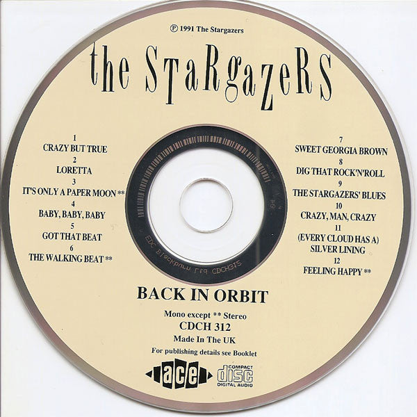 Stargazers - Back In Orbit! (Rare 1991 deleted Ace CD) NM