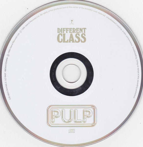 Pulp - Different Class (1996 CD) NM