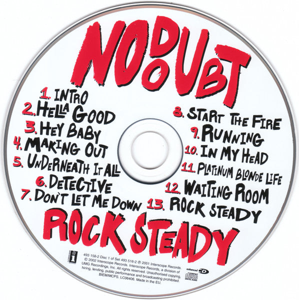No Doubt - Rock Steady (2002 Limited Edition DCD) Mint – Music CD
