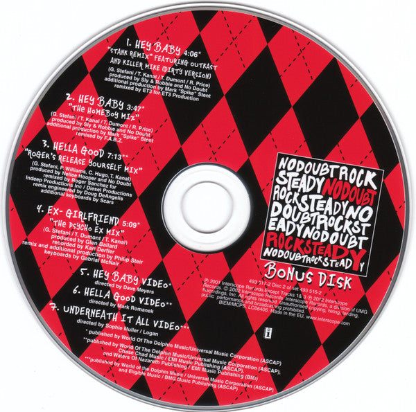 No Doubt - Rock Steady (2002 Limited Edition DCD) Mint – Music CD