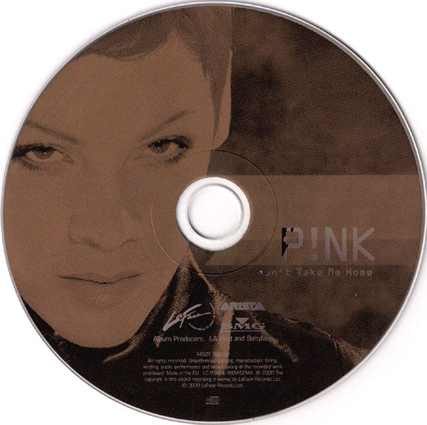 P!NK - Can't Take Me Home (2000 UK Special Edition CD) NM