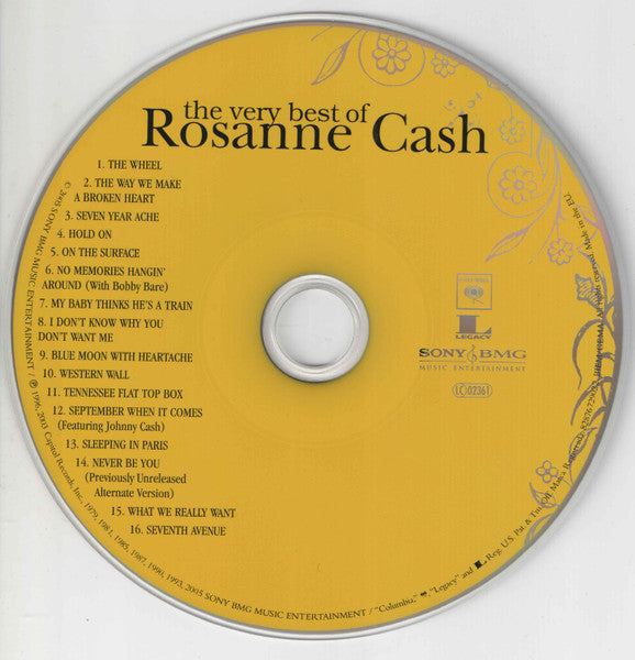 Rosanne Cash - The Very Best of (2005 CD) VG+