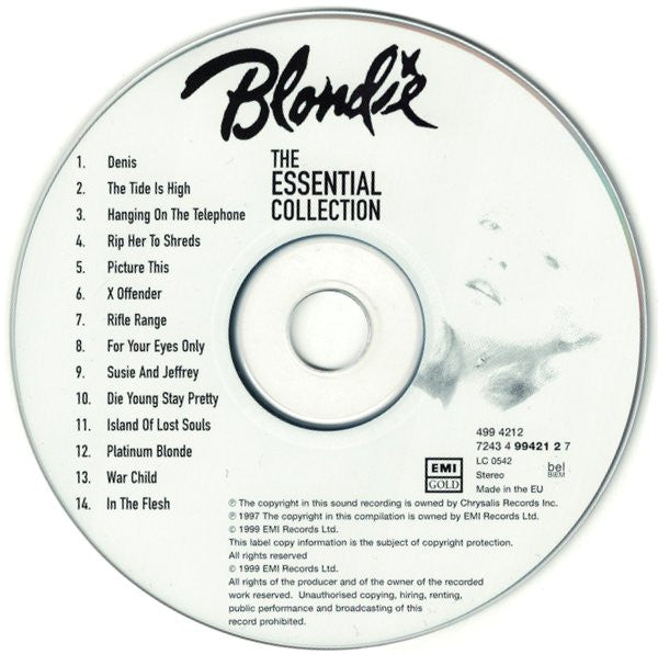 Blondie - The Essential Collection (1999 CD) Mint