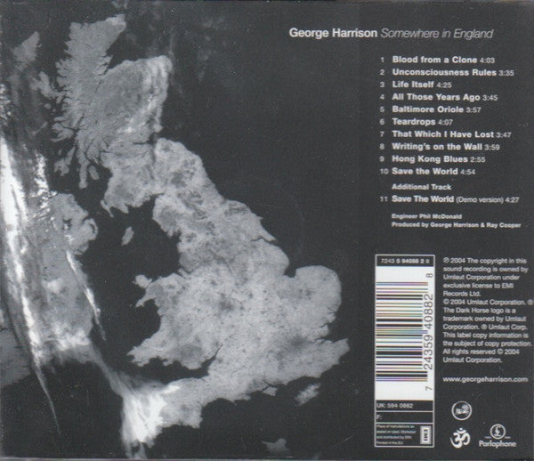 George Harrison - Somewhere in England (2004 CD) NM