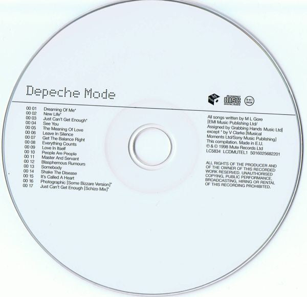 Depeche Mode - The Singles 81>98 (2001 UK 3CD Box Set) Mint