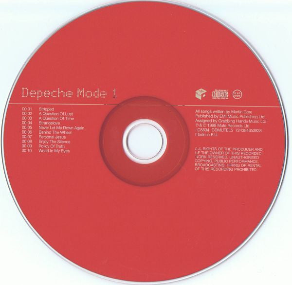 Depeche Mode - The Singles 81>98 (2001 UK 3CD Box Set) Mint