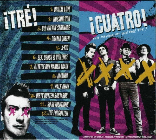 Green Day -¡TRÉ X CUATRO! (2013 Limited Edition CD & DVD) VG+