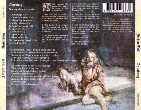 Jethro Tull - Aqualung (2015 CD) [ 2011 Steve Wilson Stereo Remix] VG