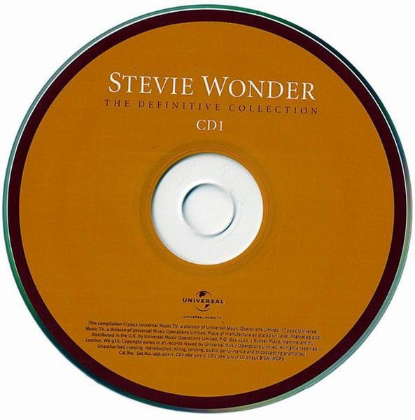 Stevie Wonder - The Definitive Collection (2002 DCD) NM