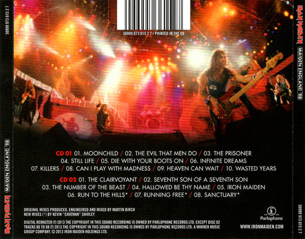 Iron Maiden - Maiden England '88 (2013 DCD) Mint