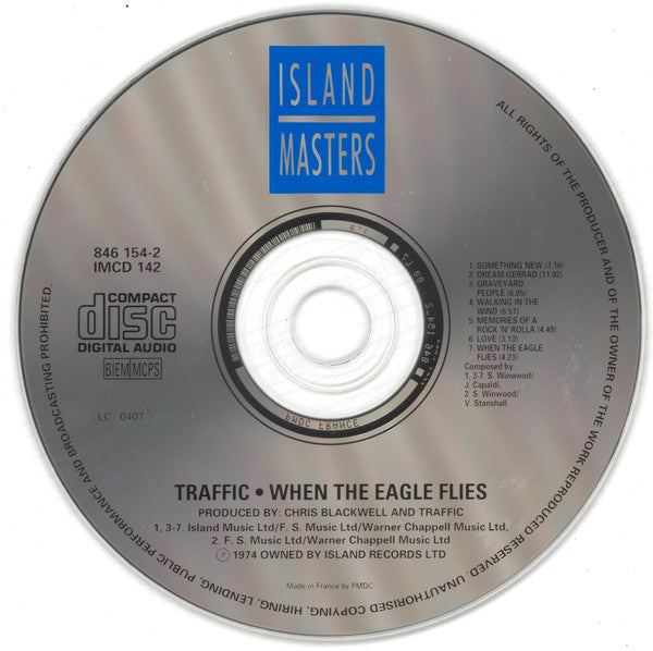 Traffic - When the Eagle Flies (Rare French CD) Mint