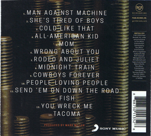 Garth Brooks - Man Against Machine (2014 CD) NM