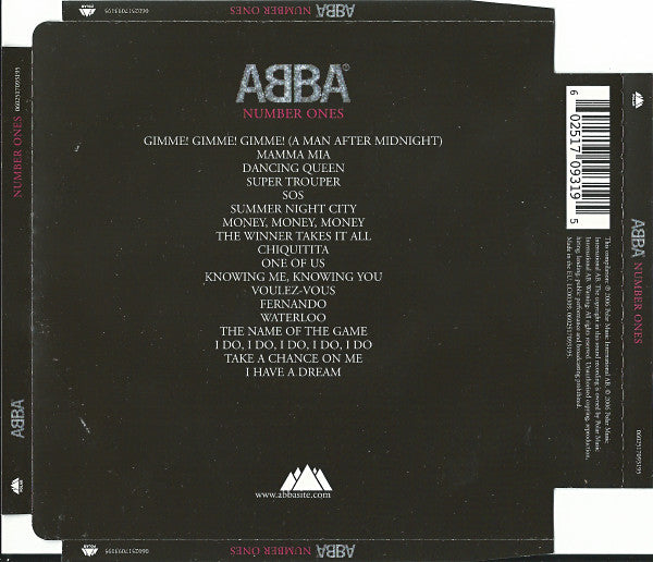 Abba - Number Ones (2006 CD) VG+