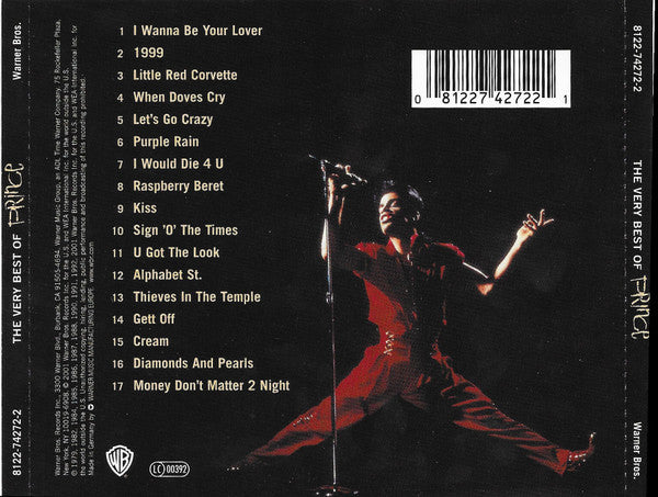 Prince - The Very Best of (2001 CD) Mint