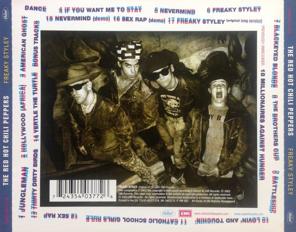 Red Hot Chili Peppers - Freaky Styley (2003 24Bit Remasters CD) Mint