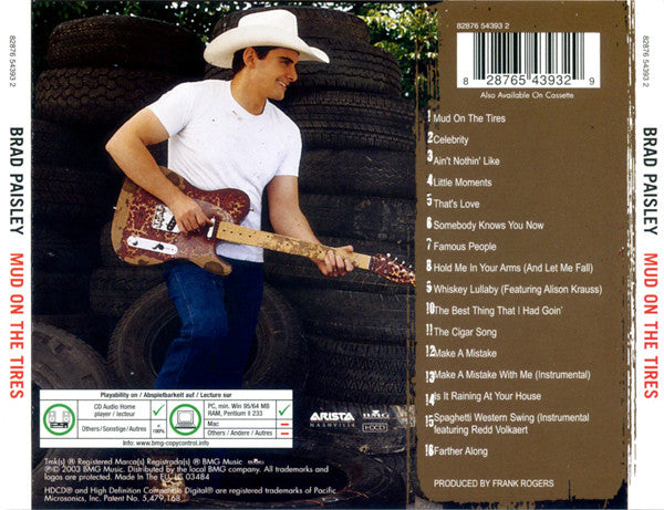 Brad Paisley - Mud on the Tires (2003 HDCD) Mint