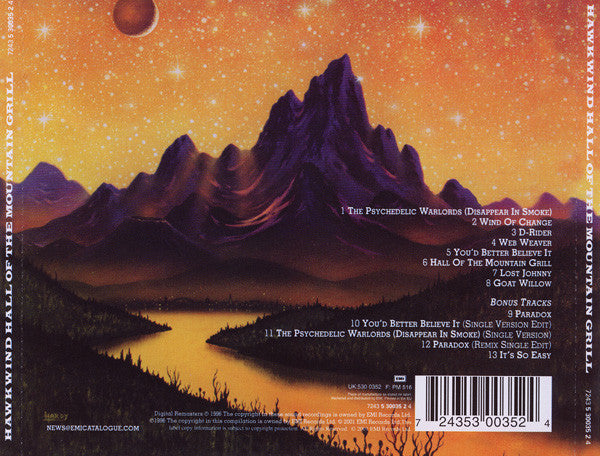 Hawkwind - Hall of the Mountain Grill (2001 CD) VG+