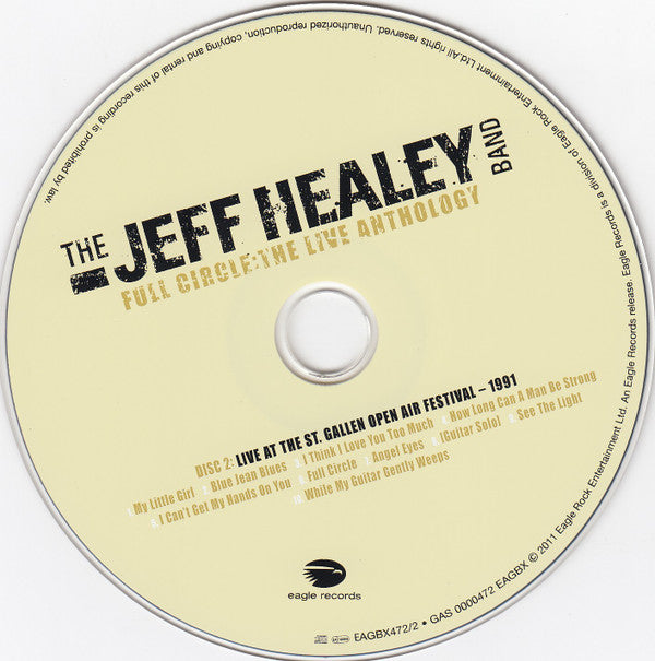 Jeff Healey Band - Full Circle: The Live Anthology (2011 5.1 DVD + 3 CD Set) NM