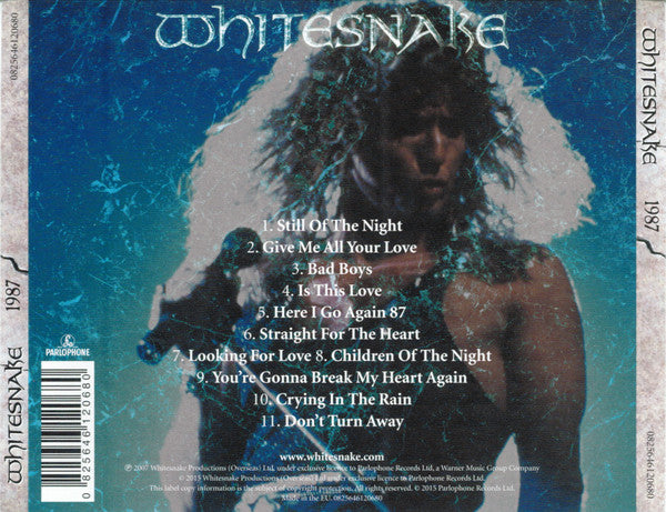 Whitesnake - 1987 (2015 Anniversary 2007 Remaster Edition CD) NM