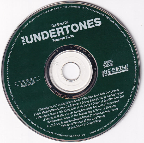 The Undertones - Best Of ~ Teenage Kicks (1993 CD) NM