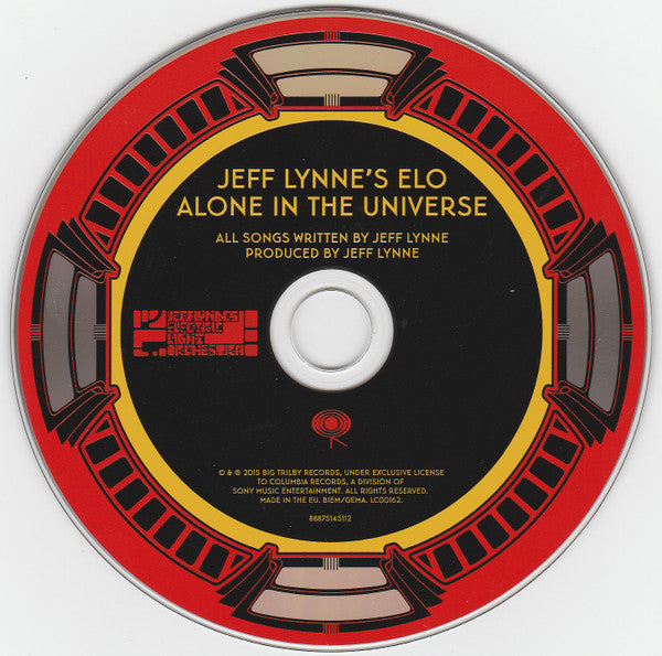 Jeff Lynne's ELO - Alone in the Universe (2015 CD) Sealed