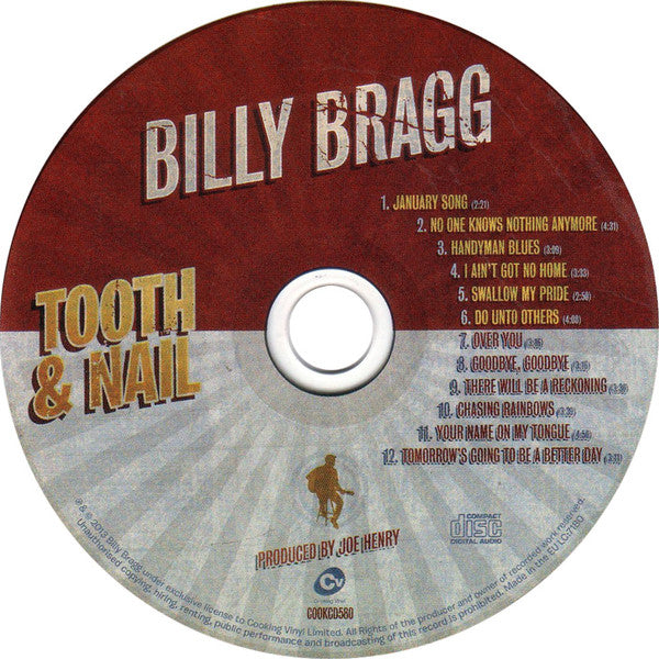 Billy Bragg - Tooth & Nail (2013 CD) VG+