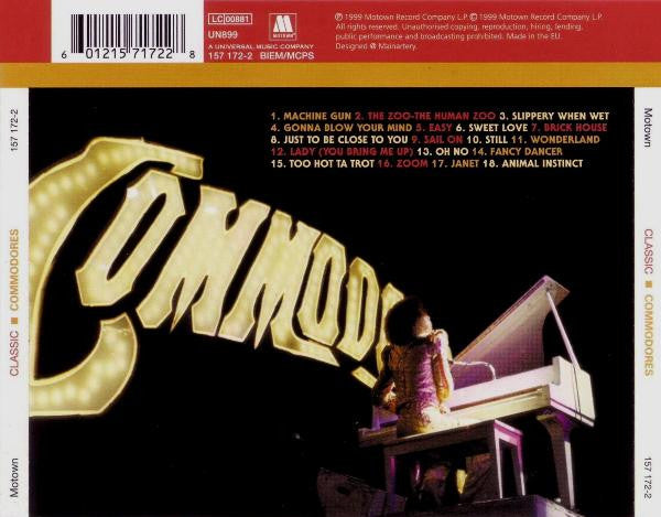 Commodores - Classic Commodores (1999 CD) NM