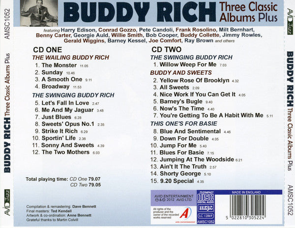 Buddy Rich - Three Classic Albums Plus (2012 DCD) Mint