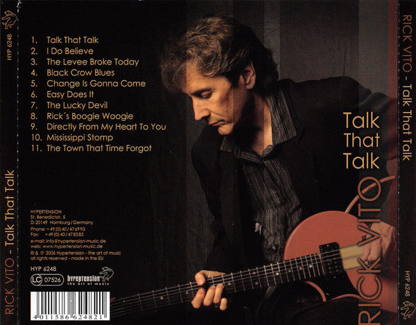 Rick Vito - Talk That Talk (2006 German CD) VG+