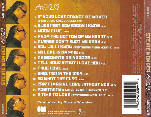 Stevie Wonder - A Time To Love (2005 CD) Mint