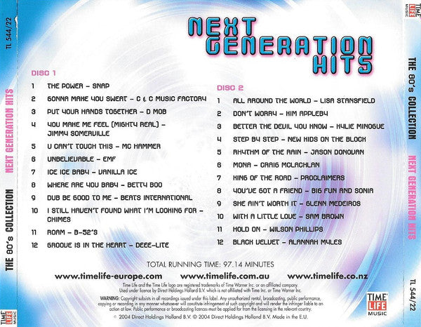 Various - 80's Collection~Next Generation Hits (Time Life DCD) Mint