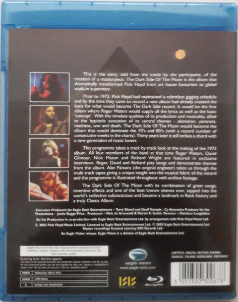 Pink Floyd - Making of Dark Side of the Moon (2013 Blu-ray) Sealed