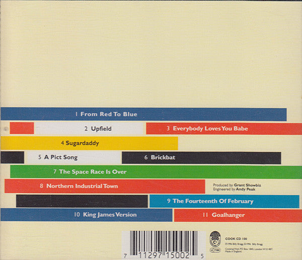 Billy Bragg - William Bloke (1996 CD) Mint
