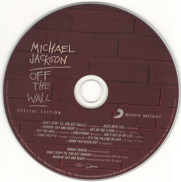 Michael Jackson - Off the Wall (Special Edition 2001 CD) NM