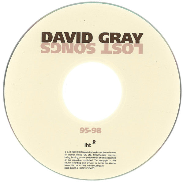 David Gray - Lost Songs 95-98 (2001 CD) VG+