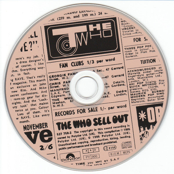 Who - The Who Sell out (1995 CD) Mint