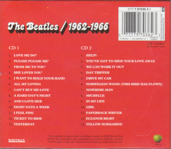 Beatles - 1962-1966 *Red* (1993 Double CD Album) VG+