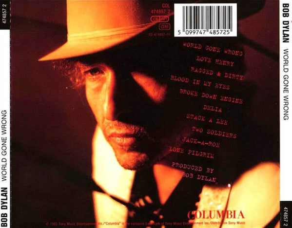 Bob Dylan - World Gone Wrong (1993 CD) Mint