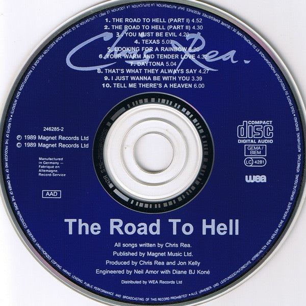 Chris Rea - The Road to Hell (1989 CD) VG+