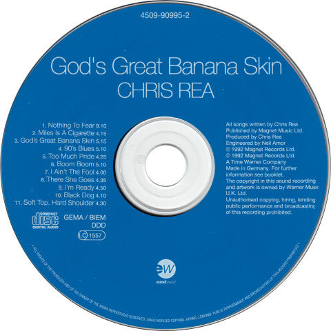 Chris Rea - God's Great Banana Skin (1992 CD) VG+