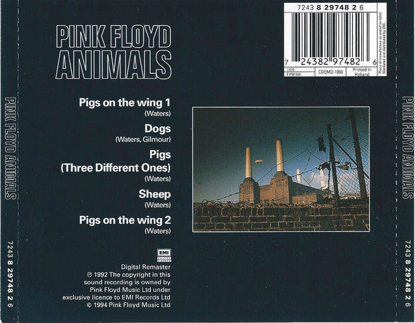 Pink Floyd - Animals (2000 Remaster CD) VG+