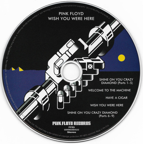 Pink Floyd - Wish You Were Here (2016 CD in Black Wrap) Mint